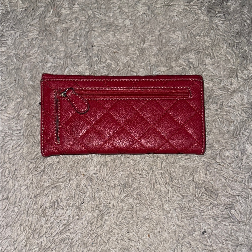 Nine West Red Quilted Wallet - Picture 4 of 5